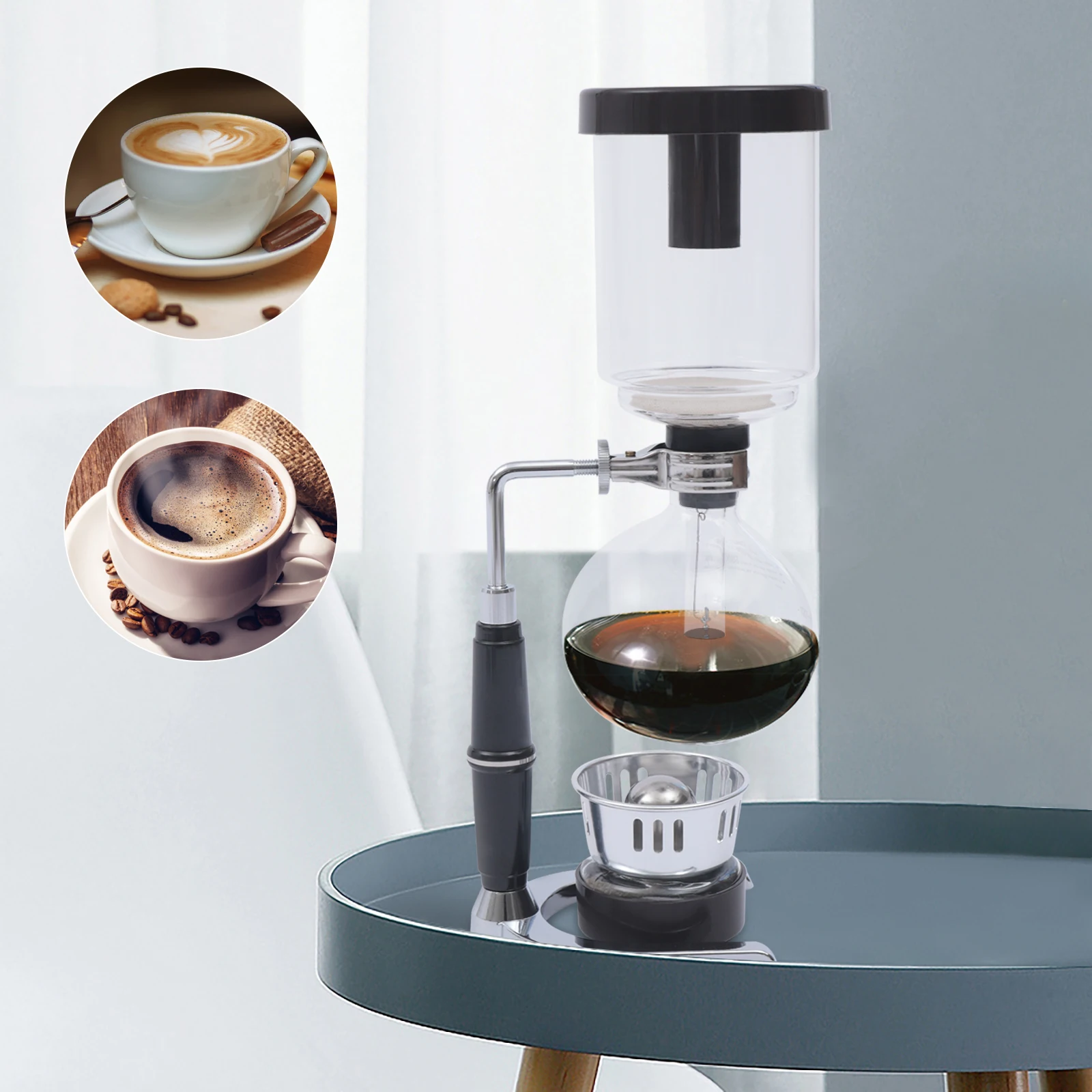 

5-Cup Unique Coffee Pot Syphon Tabletop Vacuum Siphon Coffee Maker Gift