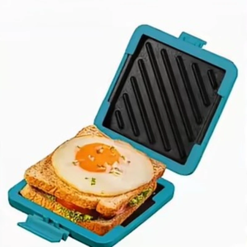 Silicone baking pan for microwave oven - square double-sided silicone baking pan for waffle sandwiches, baking tool