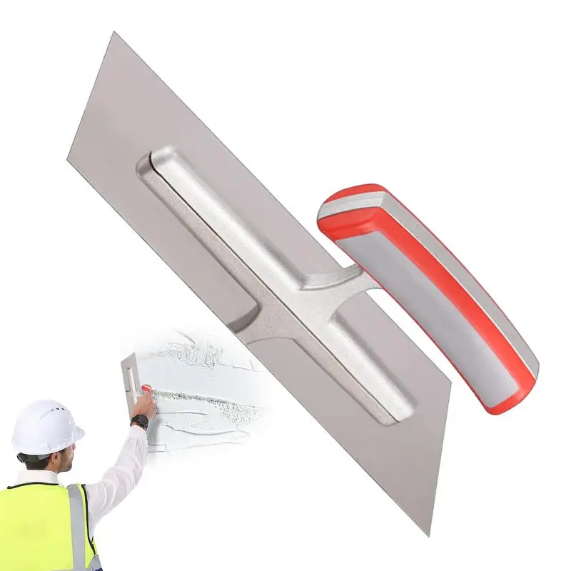 Finishing Trowel Flat Masonry Hand Trowels Lightweight Pool Trowel Trowel Concrete Tool With Ergonomic Handle For Wallboard