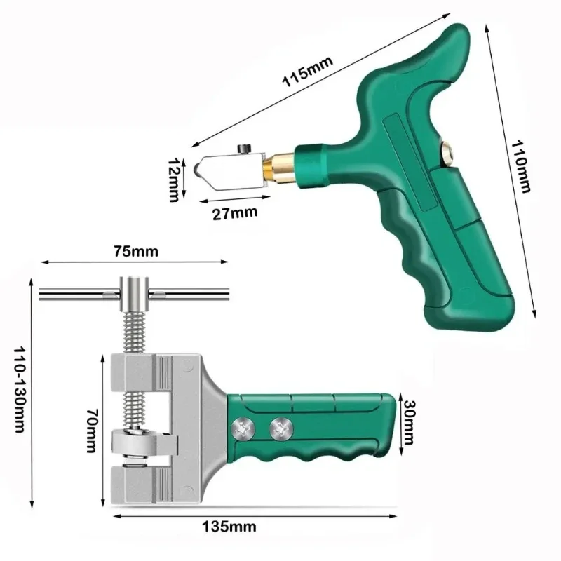 New Manual Diamond Glass Cutter Professional Tile Cutting Glass Tile Cutting