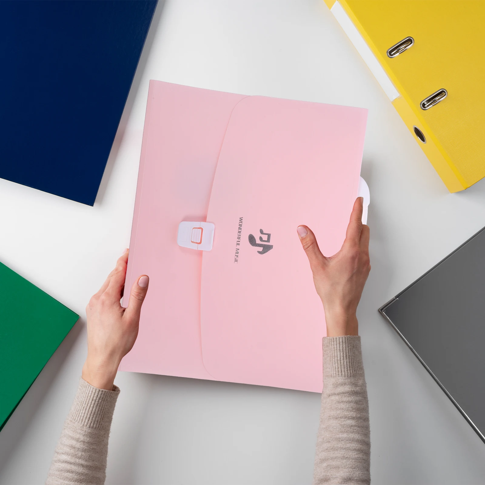 

Ручной органайзер для файлов-аккордеона, многослойная пластиковая папка для документов, портативная папка для хранения файлов, маленькая легкая