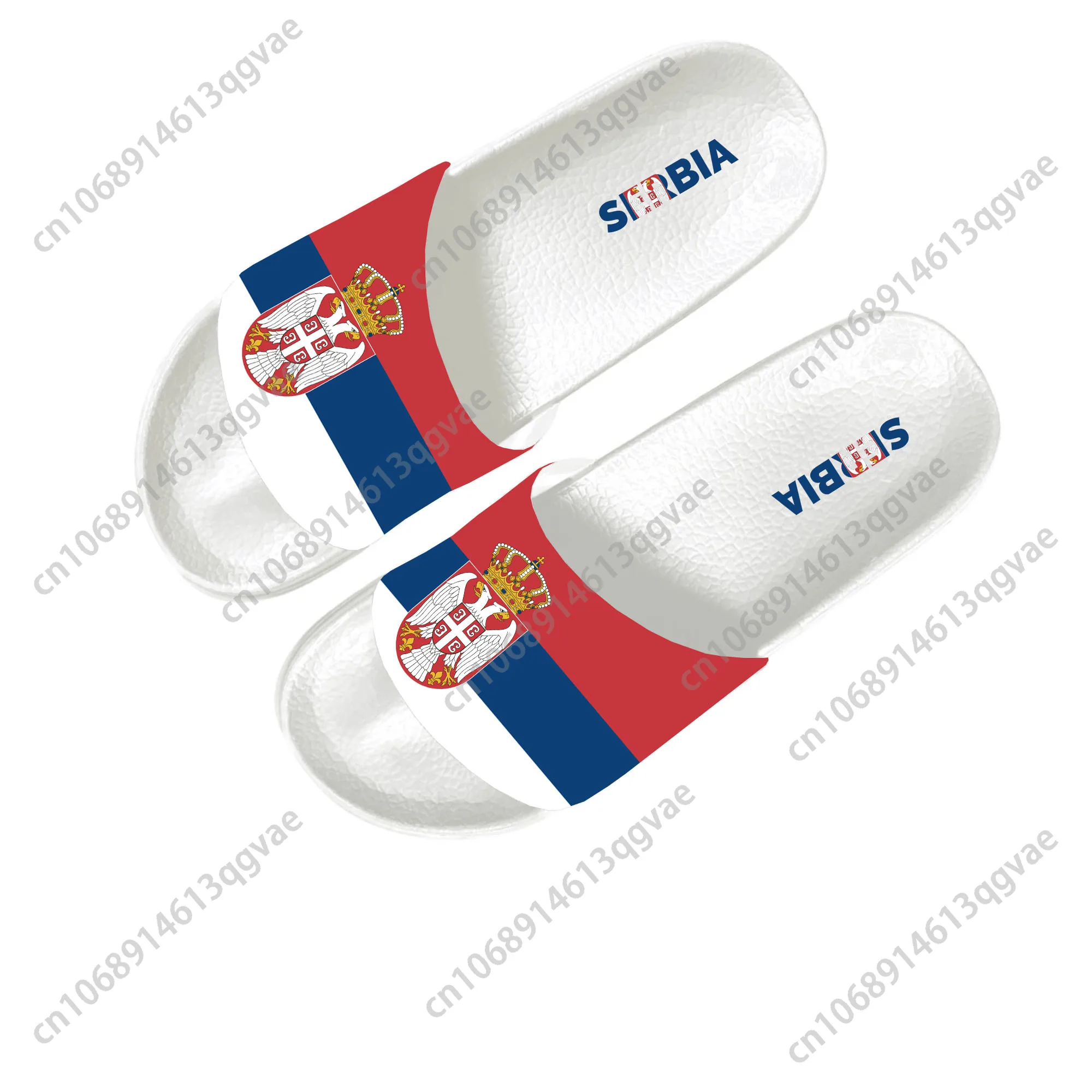 Serbian Flag Slippers Home Customized Water Shoes Men Women Teenagers Children Bathroom Beach Sandals That Can Be Worn Outside