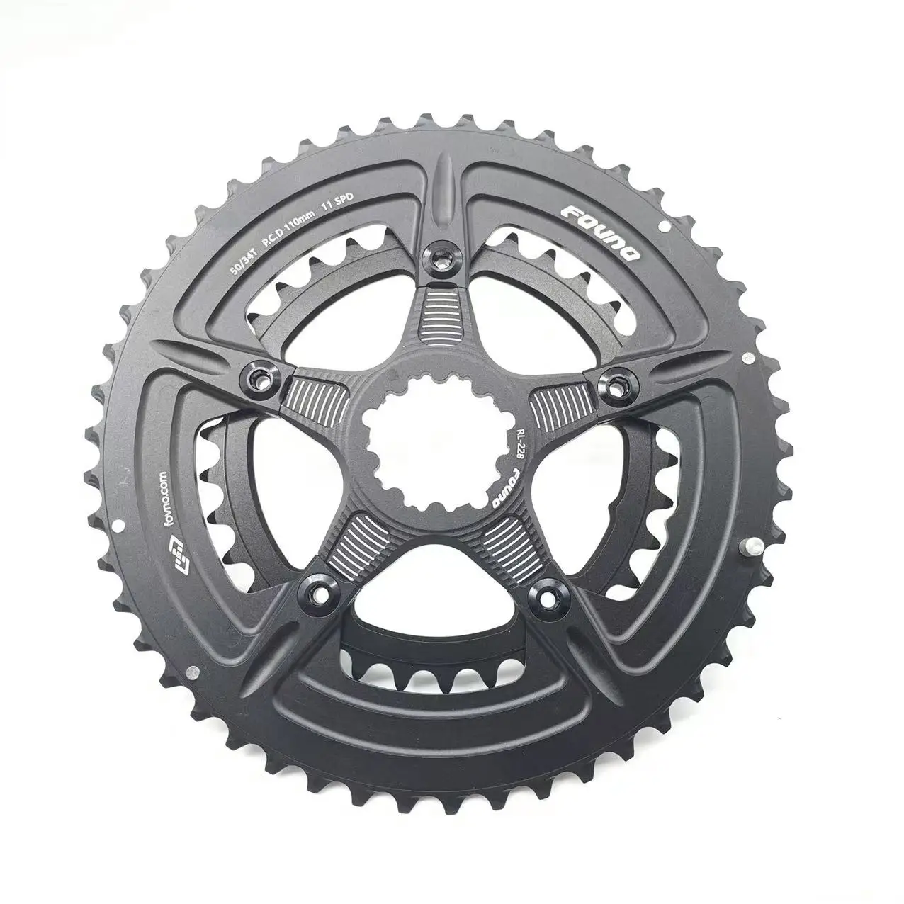 Fovno 110BCD Chainring Road bike 110bcd 5-claw Double chainring 2x11 12S 50-34T 52-36T 53-39T for sram red rival s350 s900 crank