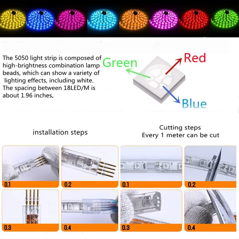 100 m listwa oświetleniowa led 220 v ogrodowa nastrojowe oświetlenie listwa oświetleniowa 220 V RGB 5050 IP67 świąteczna wodoodporna oświetlenie