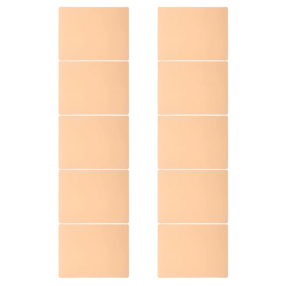 

10pcs Tattoo Practice Microblading Silicone Skin Fake Skin For Tattooing Reusable Training Tool For Eyebrow Lip Embroidery