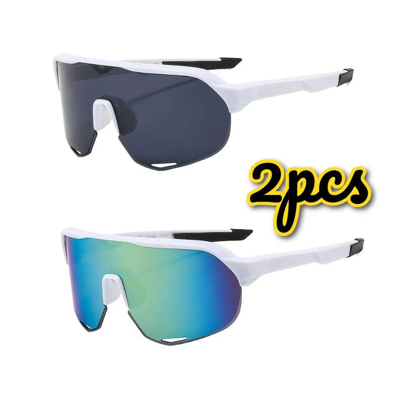 2‑Pack Futuristic Minimalist Glasses, Face‑Shaping, Decor for Head & Stack Wear, Ideal for Casual City Outings