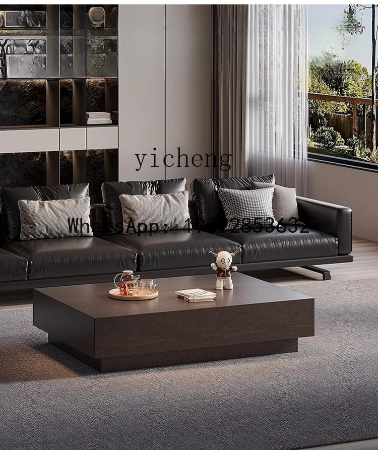 PP   minimalist coffee table living room new light luxury high-end home solid wood modern simple small apartment