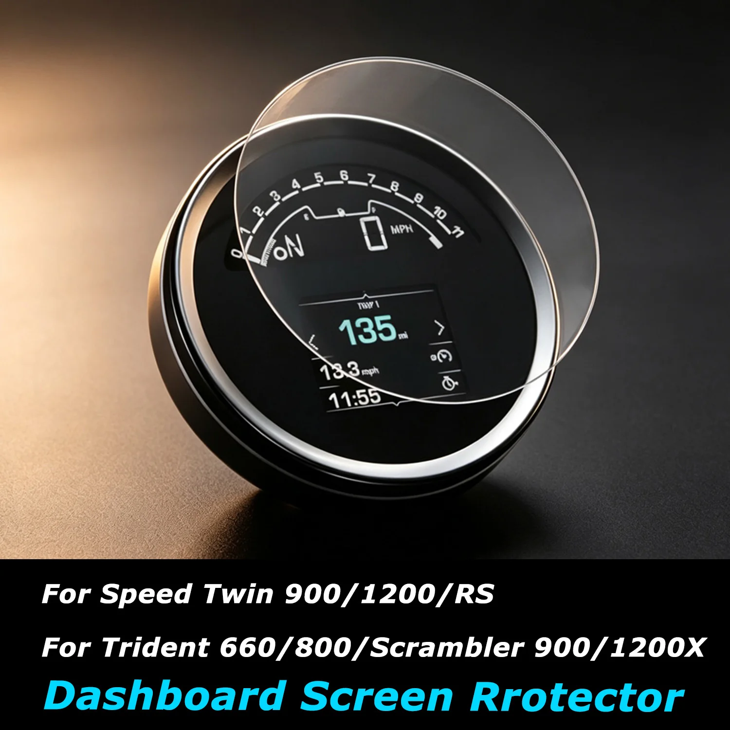 Motorcycle TFT Display Protection Film For Trident 660 800 Scrambler 900 1200X Speed Twin 900 1200/RS Screen Protector Dashboard