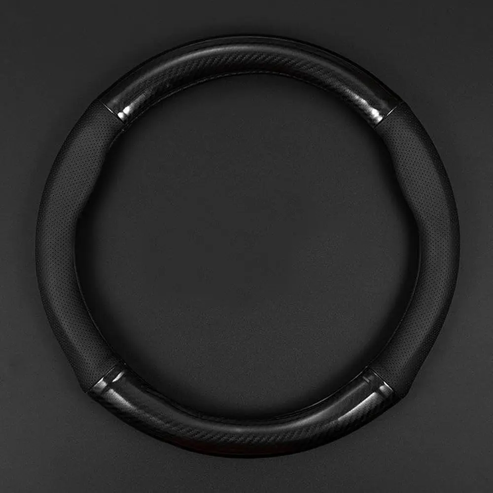 

1 Pack Car Breathable Steering Wheel Cover, Carbon Fiber Non-Slip Steering Wheel Protector, Wear -Resistant Steering Wheel S