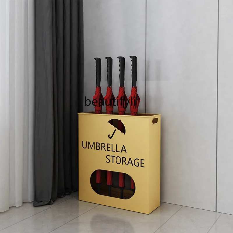 zqUmbrella Bucket Umbrella Storage Rack Umbrella Stand Commercial Household Umbrella Stand Umbrella Storage Rack Large
