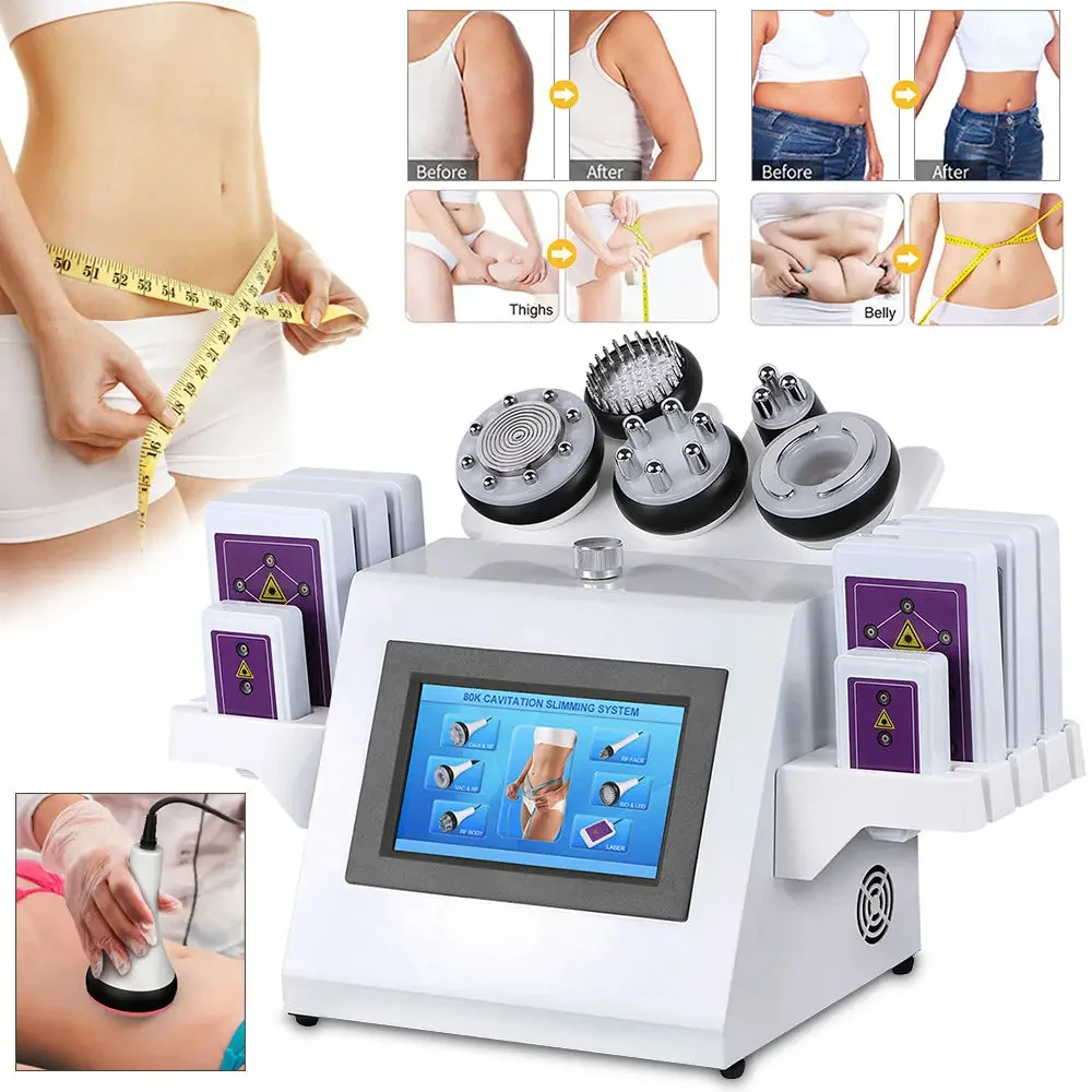 80k Cavitation Fat Burning Cellulite Removal Body Sculpture Contouring Vacuum Shaping Slimming Face Lifting Machine