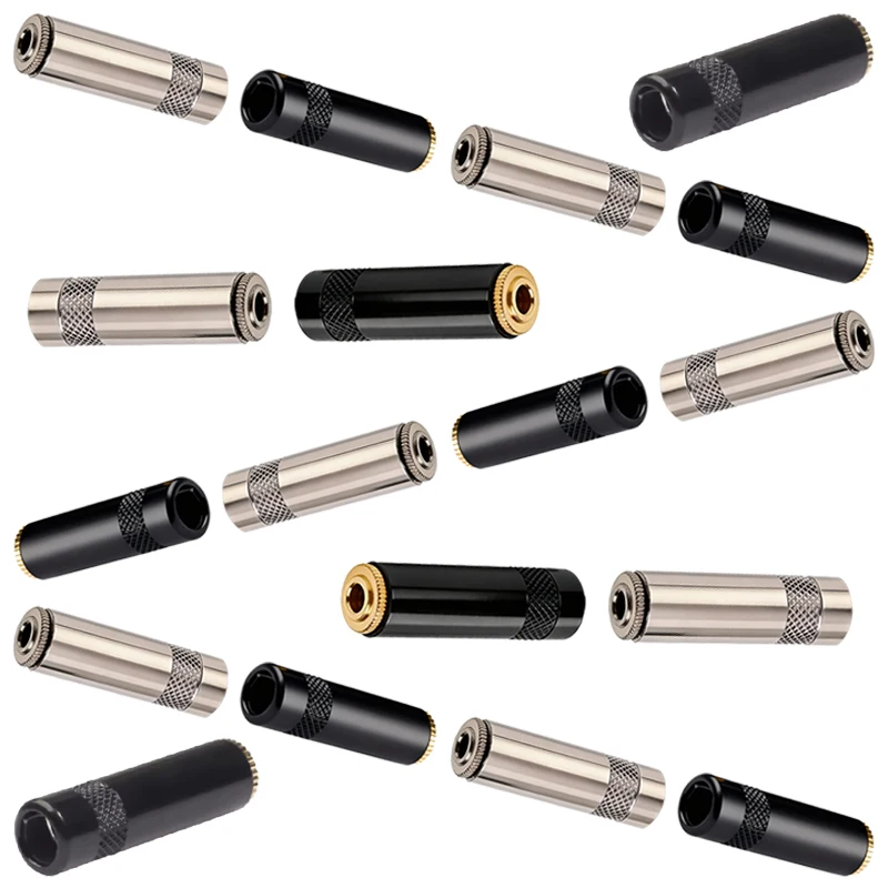 3-Poles 3.5mm Stereo Female Jack Connector 3.5 Headphone Jack Female Socket Audio Cable Adapter