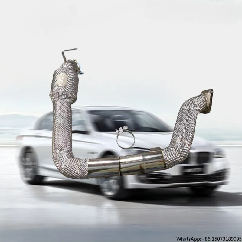 

12.High Performance Stainless Steel High-Flow Front Pipe With Catalytic Converter for A45/C63/CLA35/C200