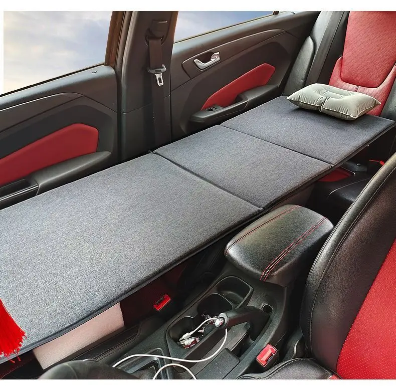 ATsafe-Folding Travel Bed para carro, colchão de dormir, carro suprimentos, Auto Camping Mat, Camping Acessórios, Assento Suporte