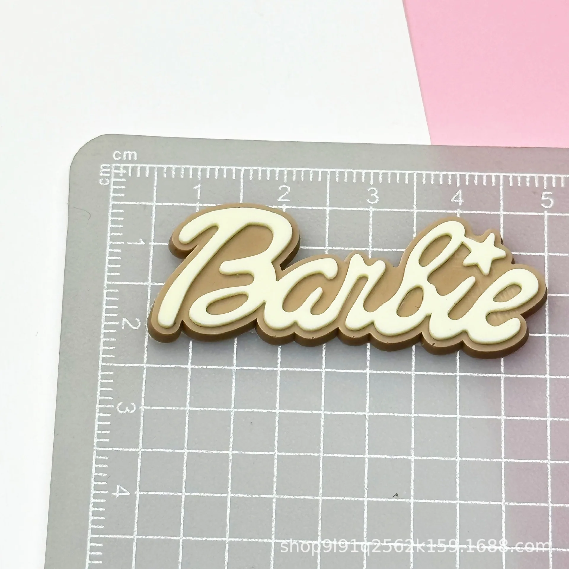 Barbie Alphabet Plate Diy Accessories Phone Case Hairpin Pvc Bag Patch Decorate Jewelry Girl Exquisite Material Birthday Gift