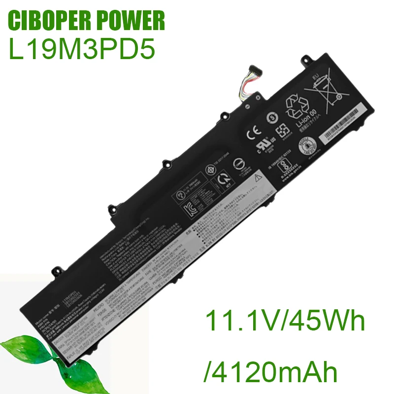 CP Laptop Battery L19M3PD5 45/57 WH For Thinkpad E14 E15 Gen 2 Gen 3 L19C3PD5 ​L19M3PD5 ​L19L3PD5 ​L20D3PD4 L20M3PD4 ​L20C3P