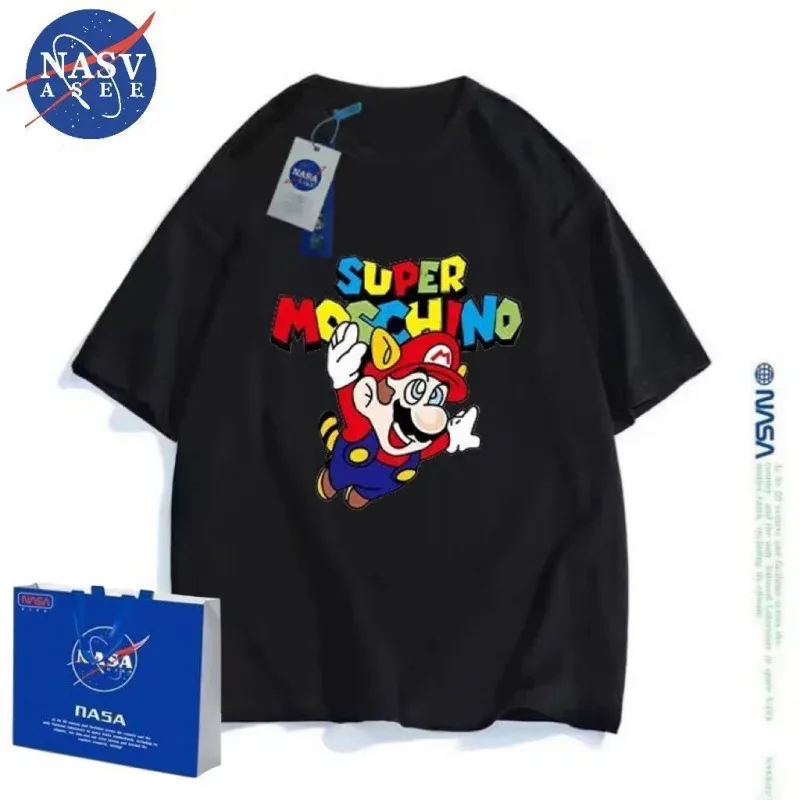 أحدث لعبة وقصة قطن 100% لعام 2024 تي شيرت للأطفال بأكمام قصيرة للأولاد والبنات موضة الصيف الكرتونية للأطفال