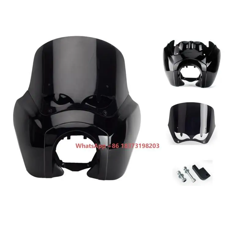 

Club Style Motorcycle Front Fairing Windscreen Headlight Windshield for Harley Dyna 2006-2017