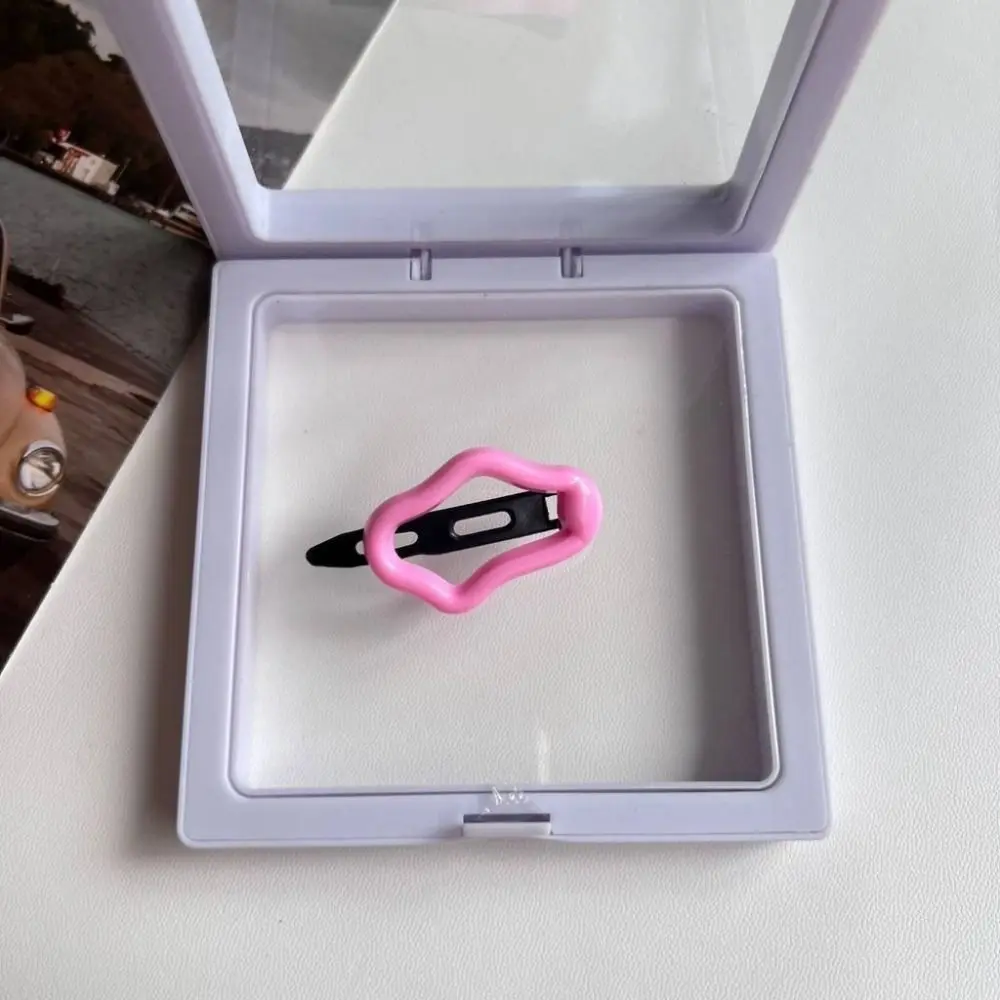 مشبك شعر سحابي بلاستيكي ، راتنج ملون ، دبوس شعر جانبي جميل ، ديكور بسيط ، إكسسوارات شعر ، جديد