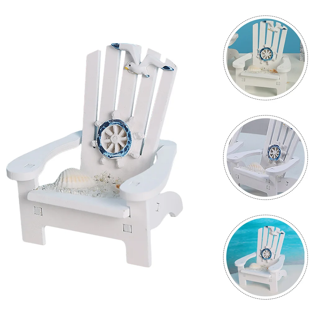 

Mini Beach Sturdy Lightweight For Mini House Decoration Micro Landscape Ornament Chair Miniature Deck Chair Prop