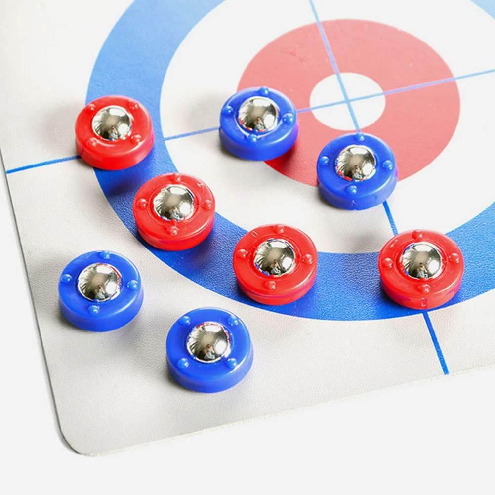 

24pcs Shuffleboard Pucks Set Bright Color Tabletop Rollers Indoor Outdoor Family Mini Bowling Set Replacement Balls For