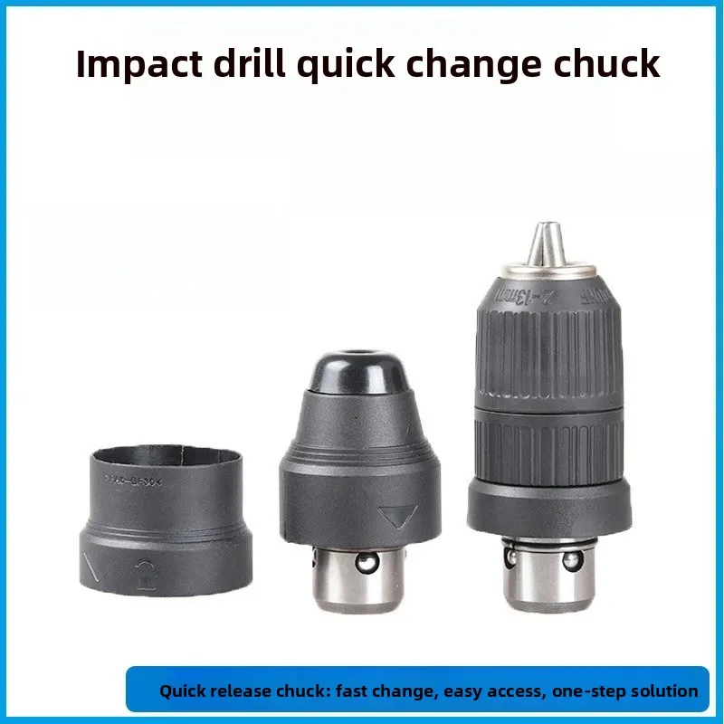 SDS-Plus Quick Change Chuck for Impact Drill, Keyless Drill Chuck Adapter for Rotary Hammer, Power Tool Accessory