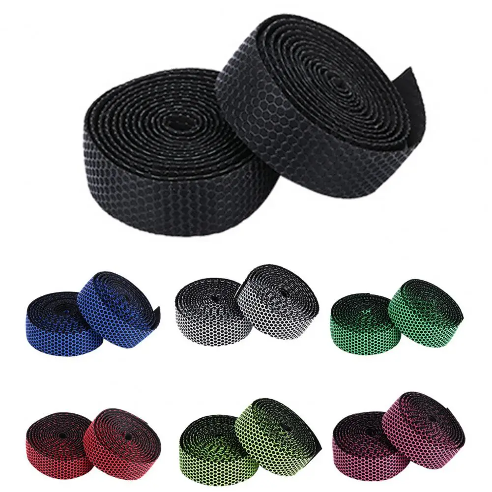 

Bicycle Handlebar Tape Honeycomb Anti-slip Breathable EVA Foam Shock Absorption Mountain Bike Handle Wrap Bicycle Accessories