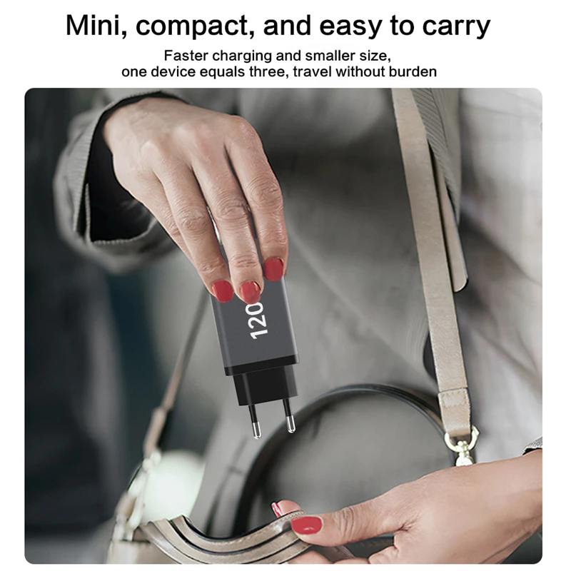 Lenovo 120W Ladegerät Dual-Port PD Adapter Schnellladestation für Smartphone Universal EU US UK Stecker Wandladegerät – Detail 9