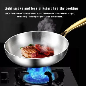 316 stainless steel skillet, nonstick WOK, general induction pot, cooking pots, fried steak, gas pan 8 Main Sales Big Frying Sales - №4