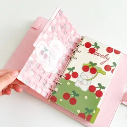 Divisore indice in PVC A6 6 fori per raccoglitore Planner Notebook Cancelleria Notebook Divisore di carta Accessori