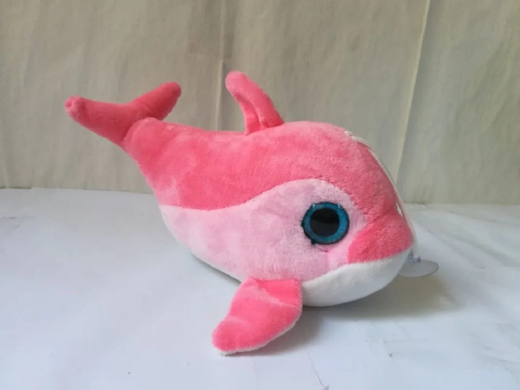 

About 24cm Cartoon Dolphin Plush Toy Pink Dolphin Soft Doll Kids Toy Birthday Gift b2789