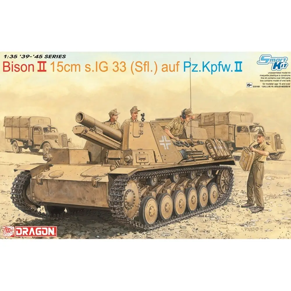 

DRAGON 6440 1/35 Bison II 15cm s.IG 33 (Sfl.) auf Pz.Kpfw.II - Scale Model Kit