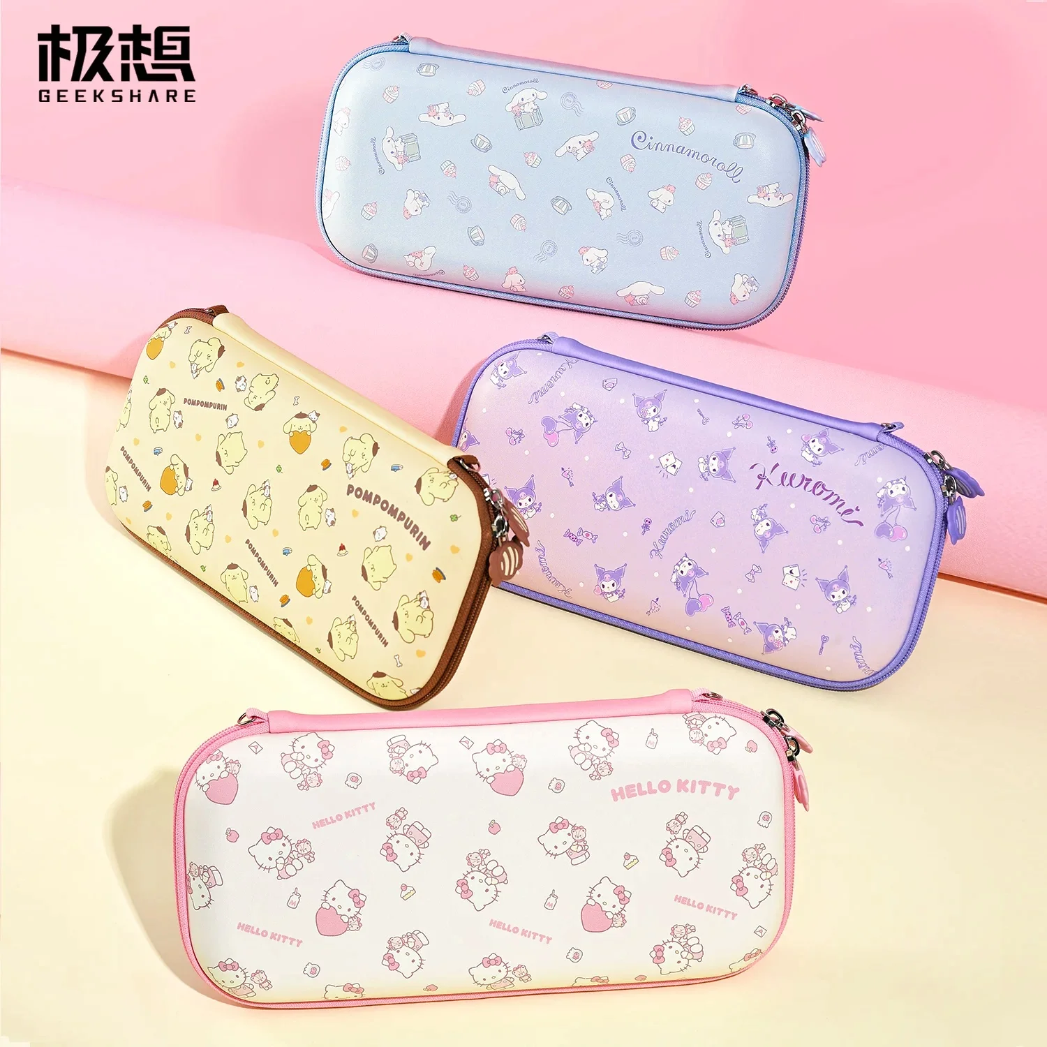

Sanrio Hello Kitty Kuromi Cinnamoroll Switch2 сумка для хранения портативный защитный чехол для Nintendo Ns2 мультфильм аниме периферийные устройства