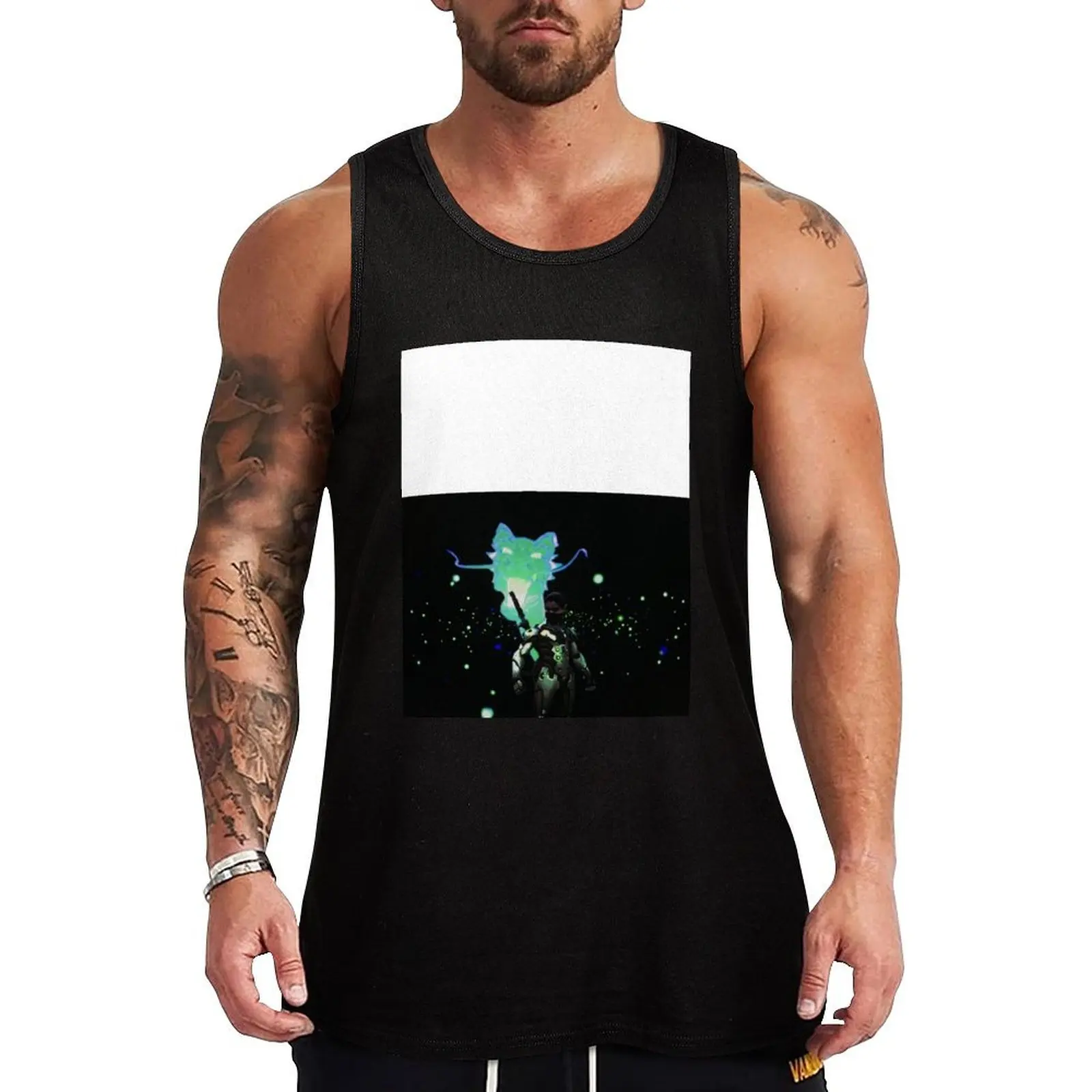 With The Dragon Tank Top Casual Graphic Tank Top Print Design Sleeveless Top