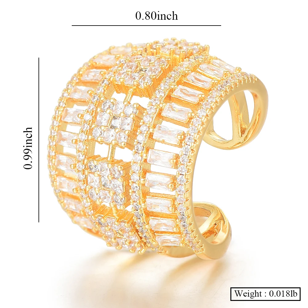 Missvikki Be الأصلي لامعة فاخرة عبر الدائري رومانسية العصرية المرأة الذكرى بيجو هدية عرض الحفلات مجوهرات الزفاف الزفاف #6