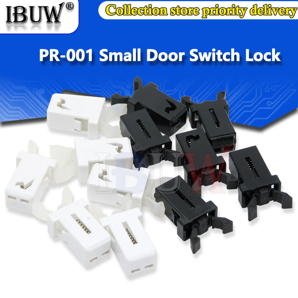 10PCS PR-001 Small Door Lock Switch Lock For MS Air Conditioner Set Top Box TV EVD DVD Door Cover Black White