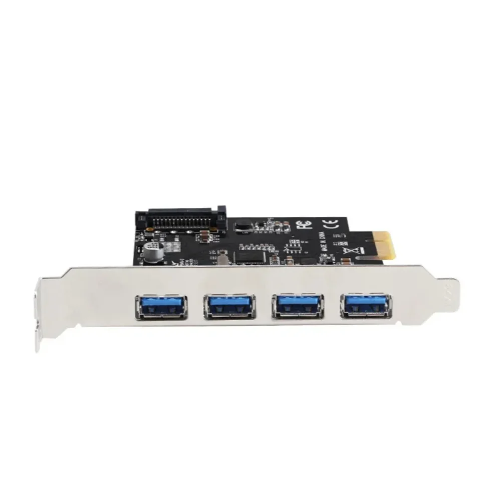 Chip Fresco FL1100 USB 3,0 PCI-E adaptador de tarjeta de expansión PCI-E USB 3,0 4 puertos HUB tarjeta controladora para Windows Vista PC portátil