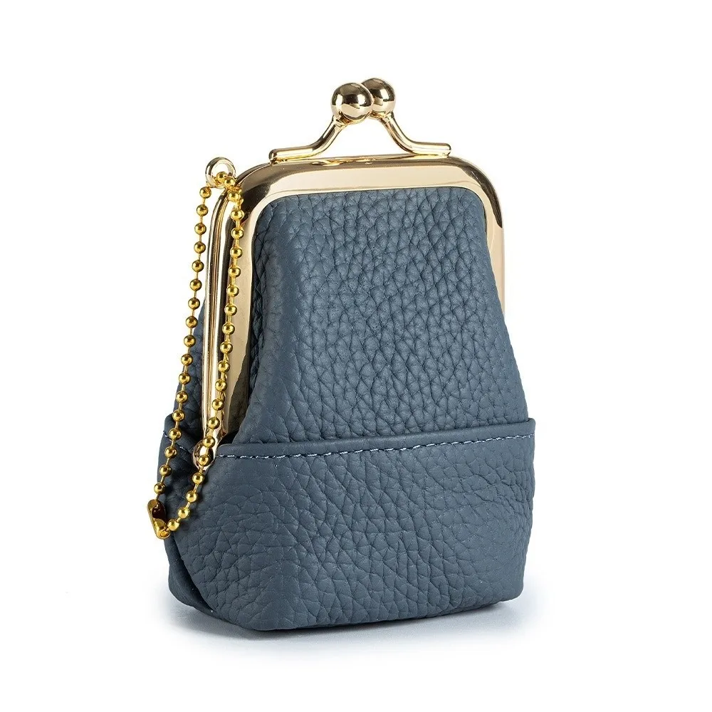 PU Leather Kisslock Coin Purse Tiny Size Women Design Multi-purpose Bag Multi-purpose Kisslock Closure Mini Jewelry Case