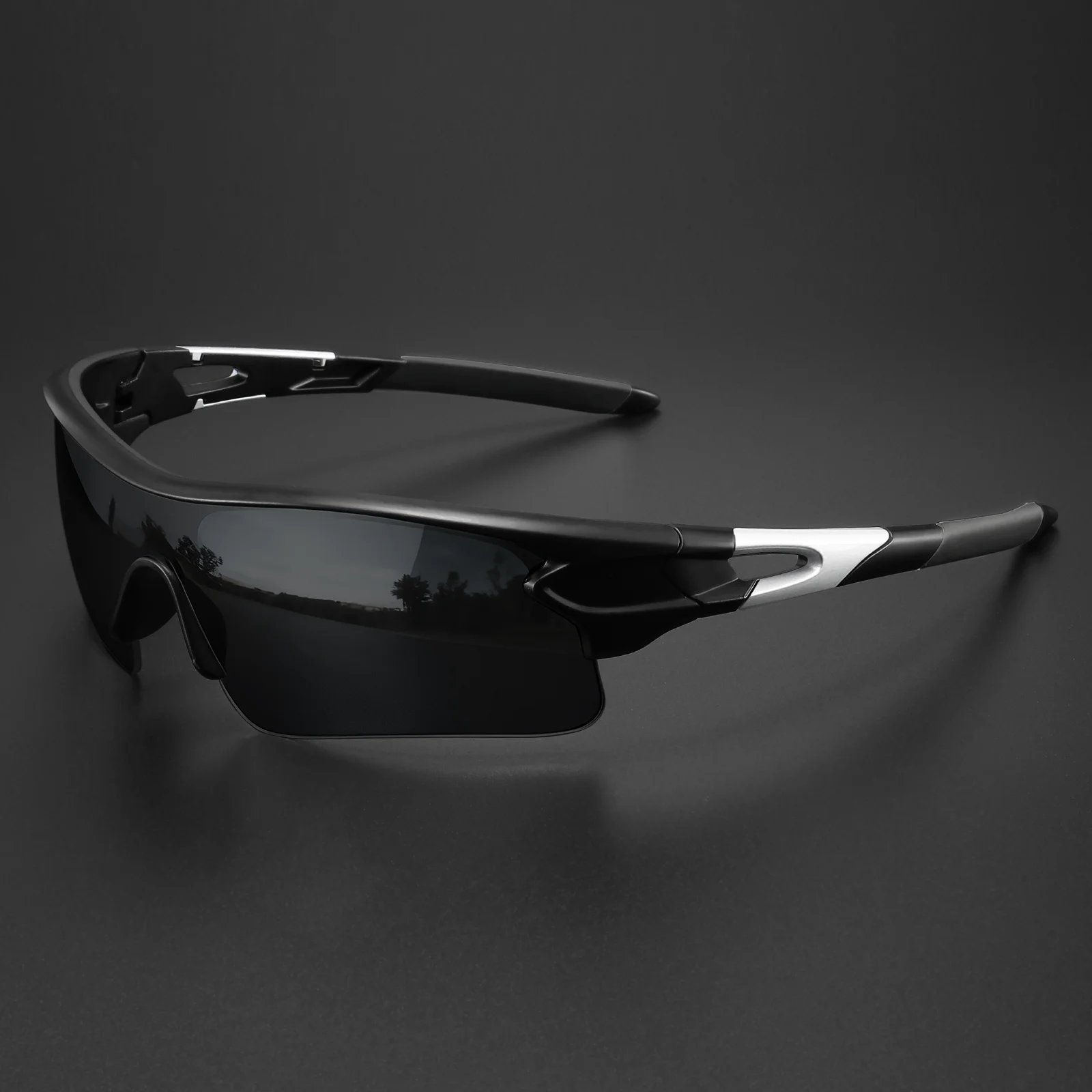 Klassische Sportsonnenbrille mit einteiliger UV400-Schutzlinse - Unisex Komfortpassform für Radfahren, Laufen, Wandern & Outdoor-Aktivitäten