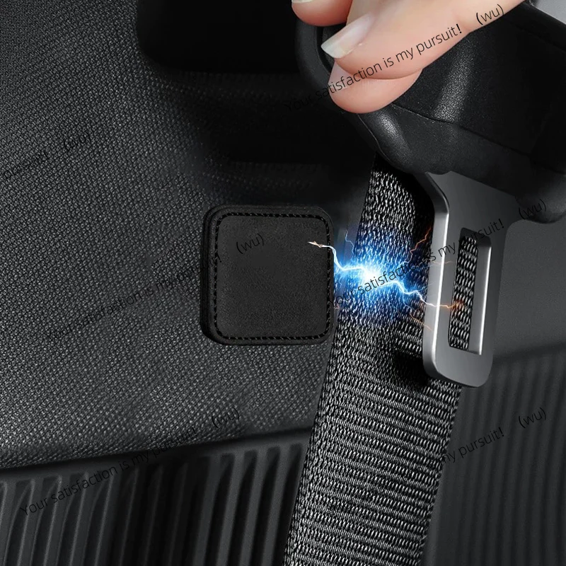 Suede Magnetic Car Seat Belt Retaining Clip, Stabilizer Fastener, Adjustable