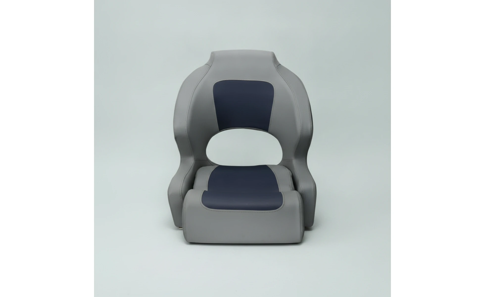 Boat Captain Chair Impermeable Two-tone High-back Seat with Cushion Marine-grade Seating for Boat Owners and Speedboats