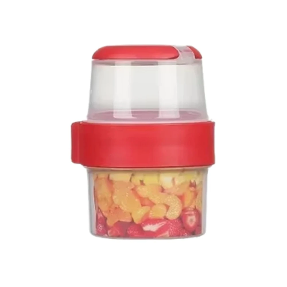 Havermoutbeker Dubbellaagse lunchbox Draagbaar compartiment Conserveringsdoos Herbruikbare lekvrije havermoutcontainer Fruit verzegelde pot
