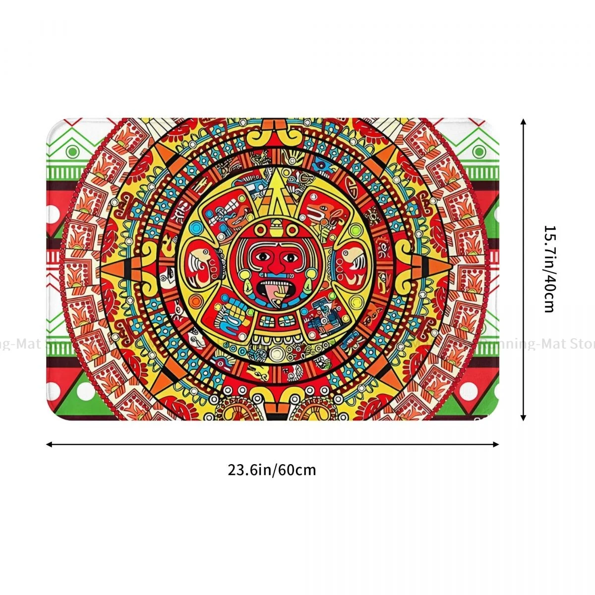 Mayan Aztec Calendar Bathroom Mat Mexican Calendar Doormat Living Room Carpet Balcony Rug Home Decoration