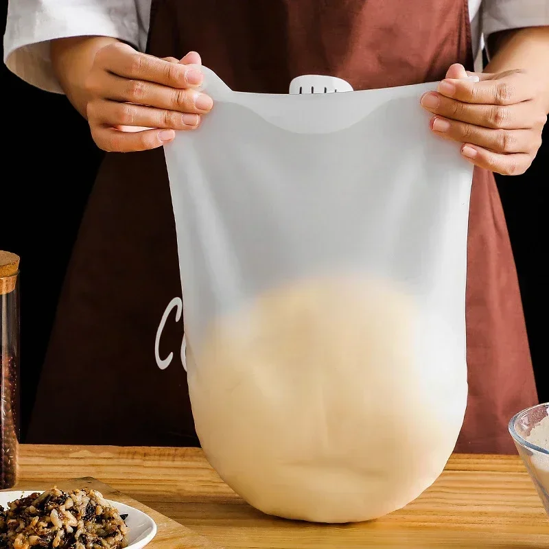 1PC Kneading Dough Bag Silicone Versatile Dough Mixer for Bread, Pastry, Pizza & Tortilla Non-Toxic Multifunctional Cooking Tool