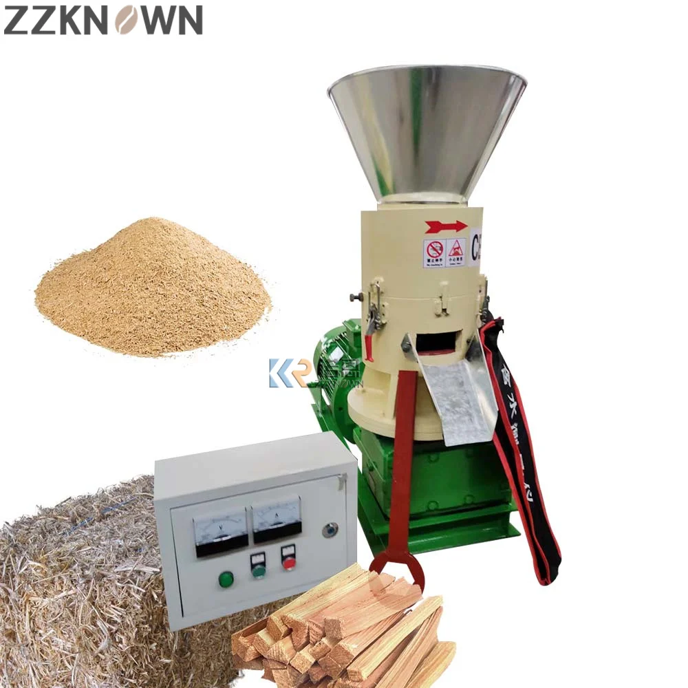 15KW Home Use Wood Granules Making Machine Biofuel Sawdust Pellet Maker Biomass Wood Pellet Machine