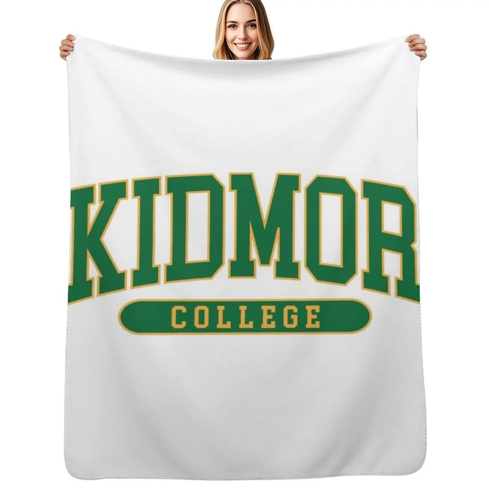 

skidmore - college font Throw Blanket Shaggy Furry Soft Blanket for Bedroom Living Room