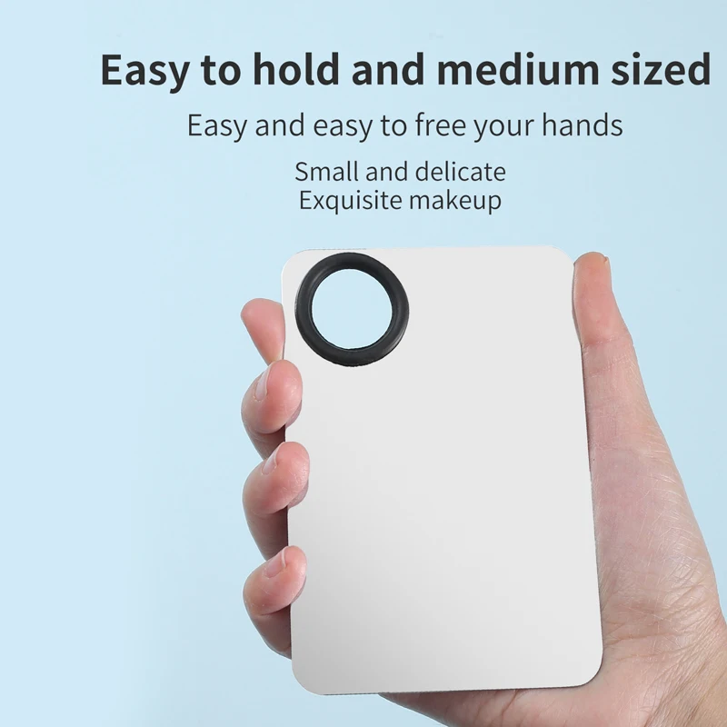 قطعتان من لوحات الألوان المصنوعة من الفولاذ المقاوم للصدأ وعصي الألوان مجموعة مكياج أدوات مطابقة الألوان محمولة وعملية وقابلة للغسل