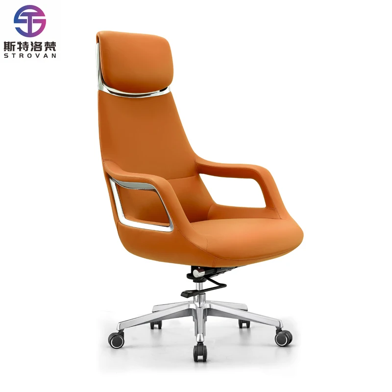 

Ergonomic Executive Swivel Chair High Back Reclining Lumbar Support Armrests Modern Office Boss Manager Conference Furniture
