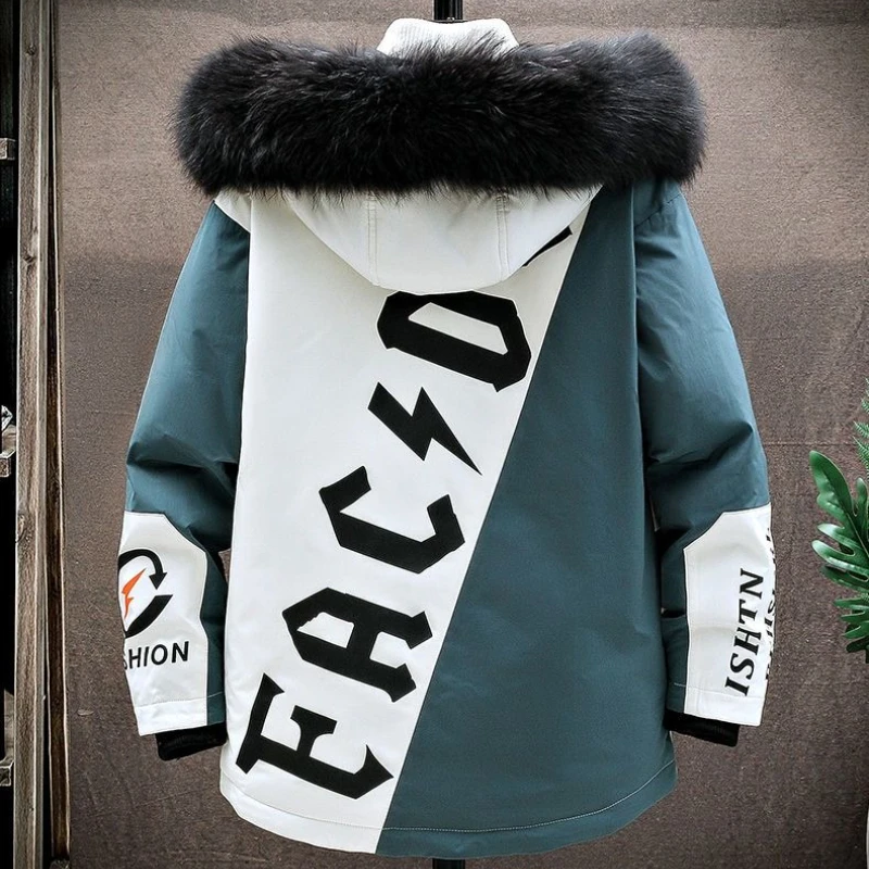 سترة رجالية شتوية سميكة 2025 جديدة مبطنة بالقطن معطف كاجوال بنمط ملابس العمل الدافئة للرجال #6