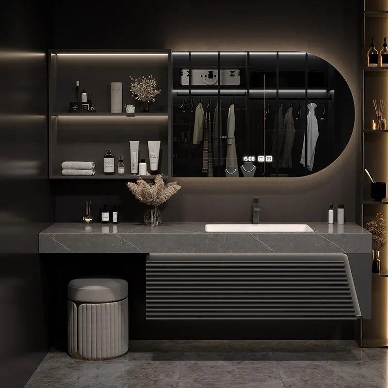 

Sink Closet Bathroom Cabinet Hamaki Makeup Display Paper Jewelry Gadgets Modern Cupboard Skincare Colchones Room Furniture